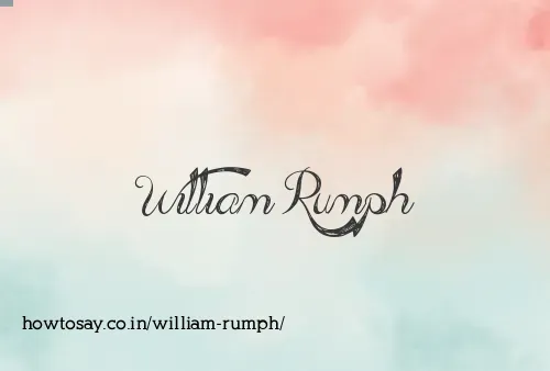William Rumph