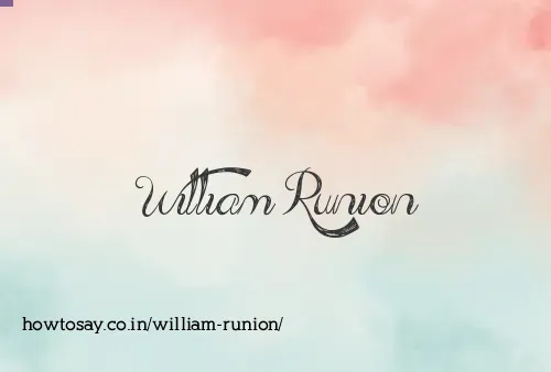 William Runion
