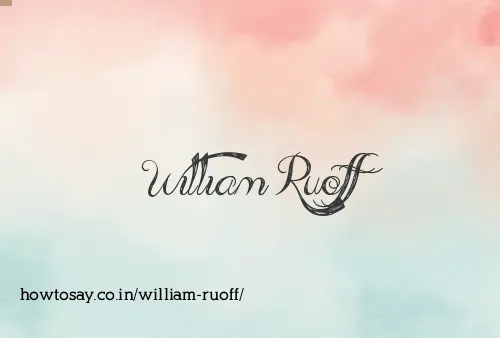 William Ruoff