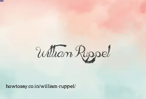 William Ruppel
