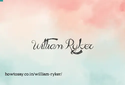 William Ryker