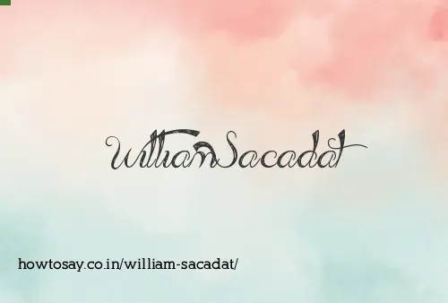 William Sacadat