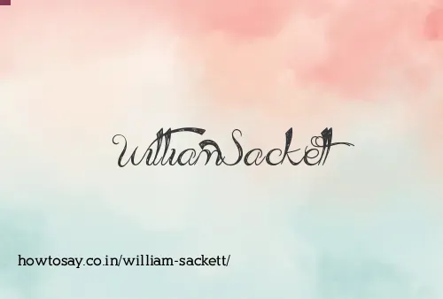 William Sackett