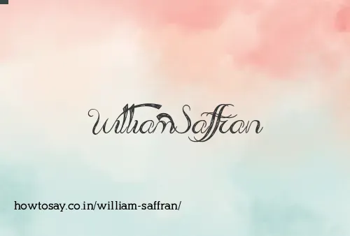 William Saffran