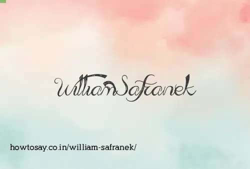 William Safranek
