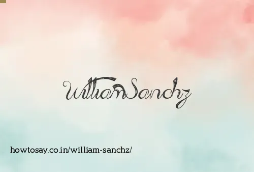 William Sanchz