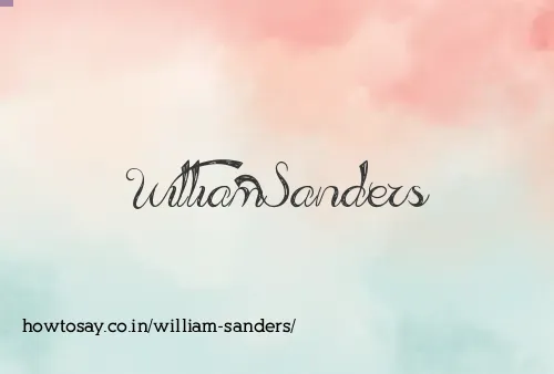 William Sanders
