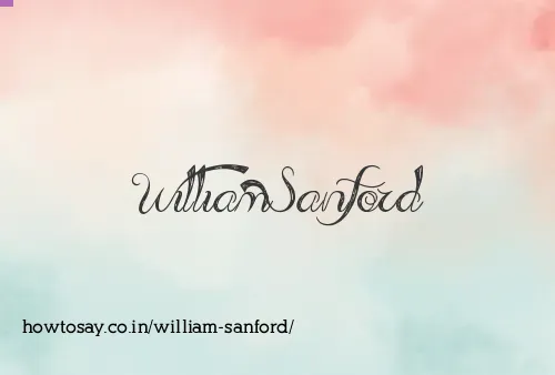 William Sanford