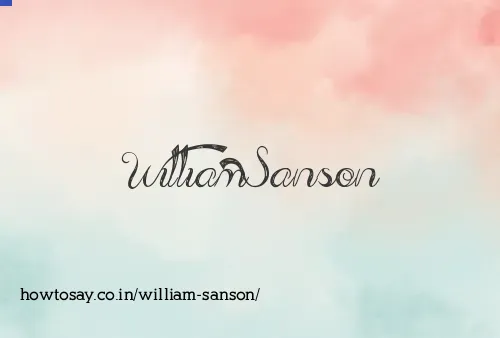 William Sanson