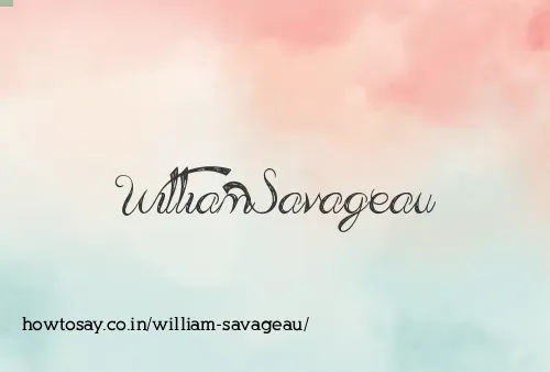 William Savageau