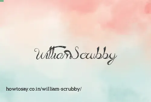 William Scrubby