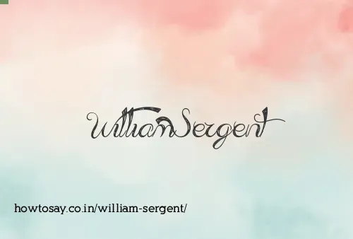 William Sergent