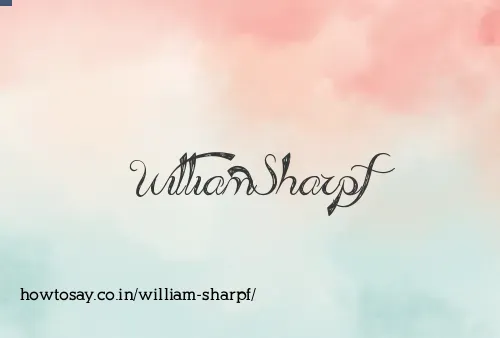 William Sharpf