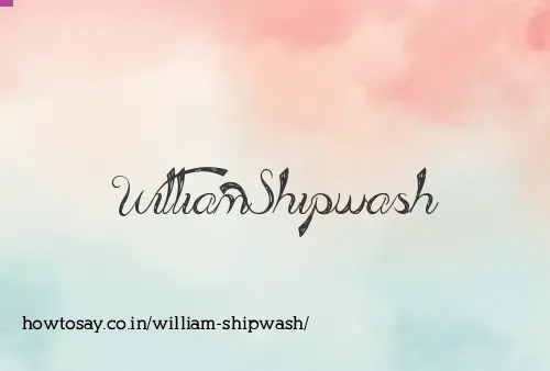 William Shipwash