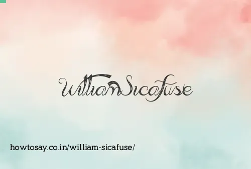 William Sicafuse
