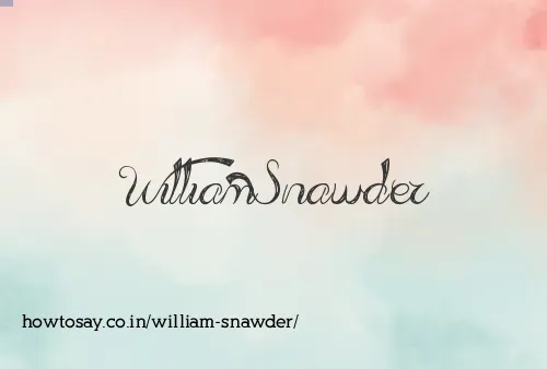 William Snawder