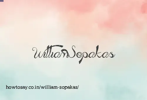 William Sopakas