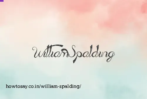 William Spalding
