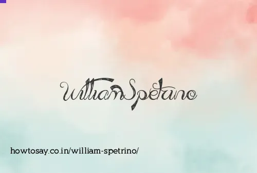 William Spetrino