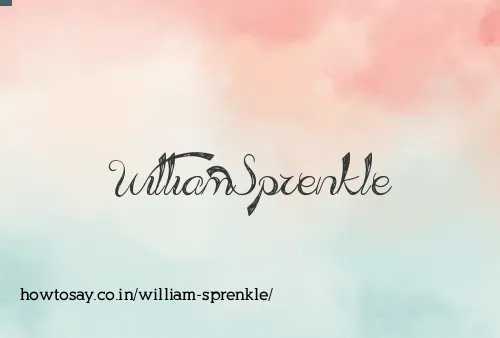 William Sprenkle
