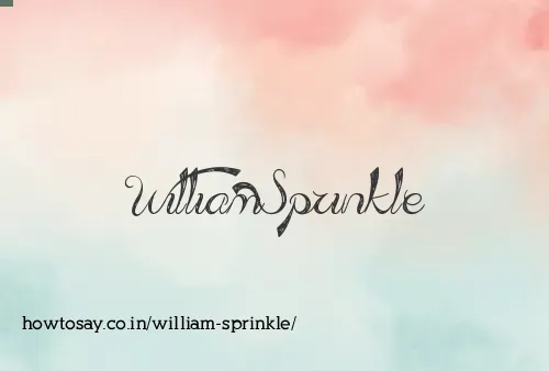 William Sprinkle