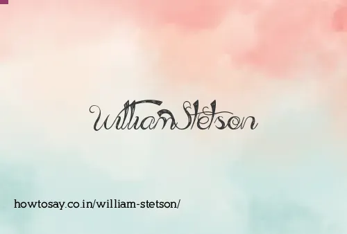 William Stetson