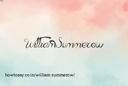 William Summerow