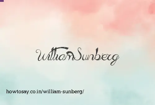 William Sunberg