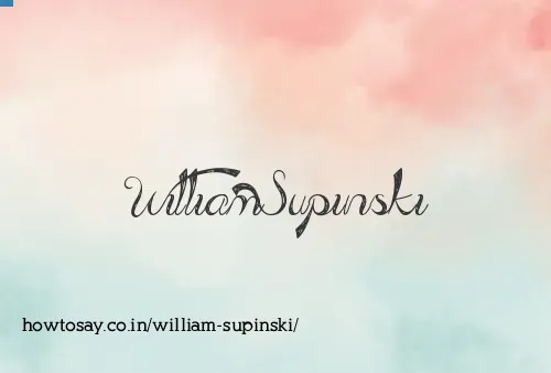 William Supinski