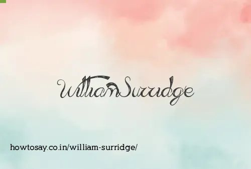 William Surridge