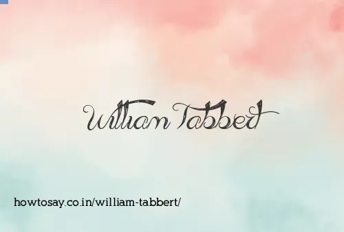 William Tabbert