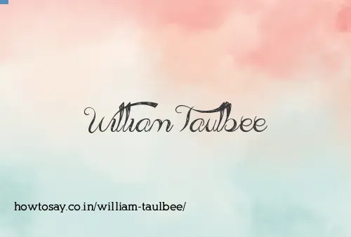 William Taulbee