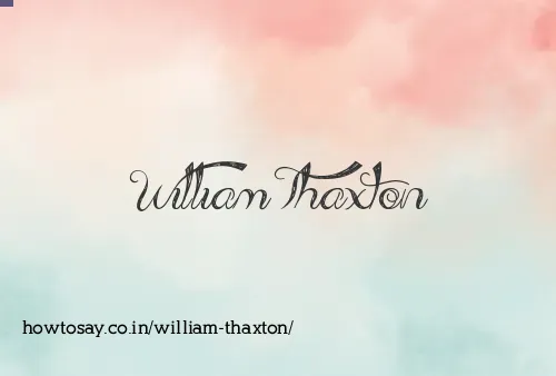 William Thaxton