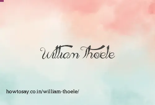 William Thoele