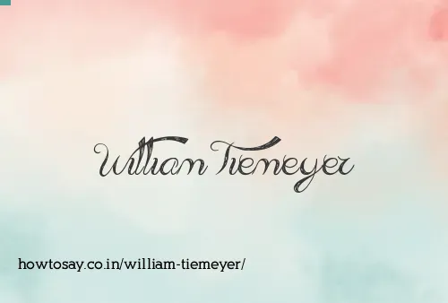 William Tiemeyer