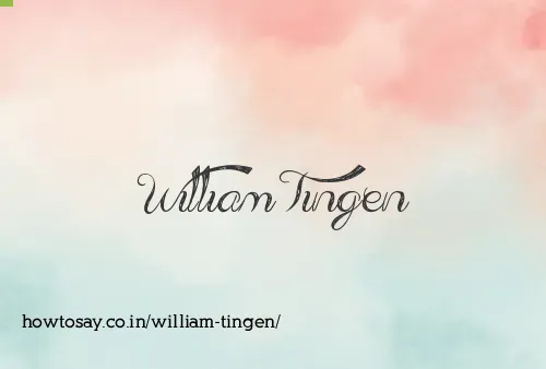William Tingen