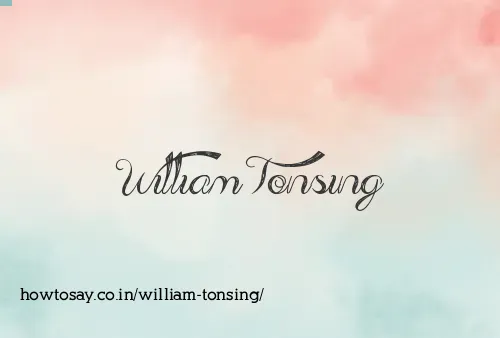 William Tonsing