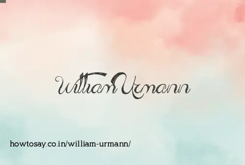 William Urmann