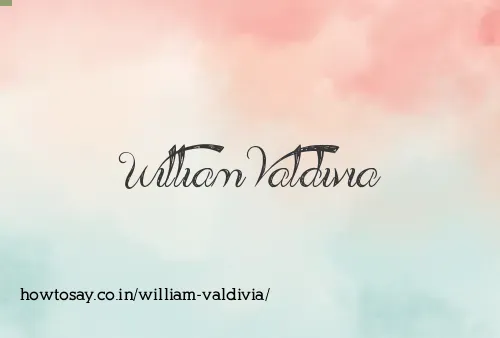 William Valdivia