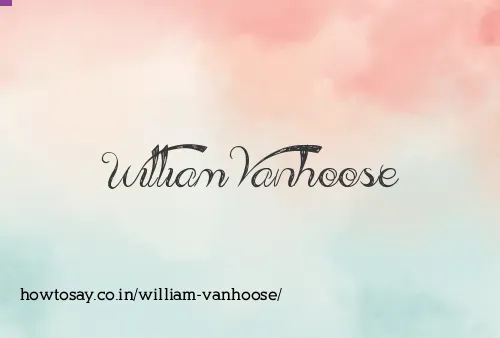 William Vanhoose