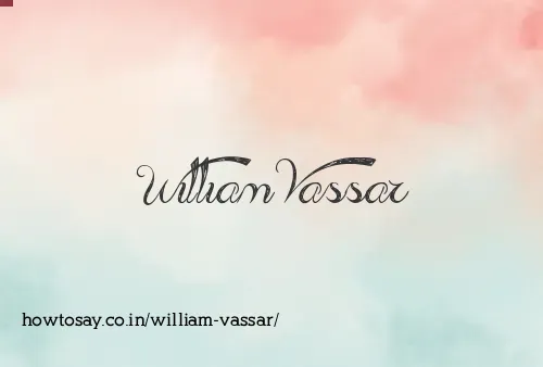 William Vassar