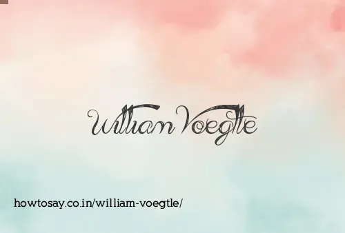 William Voegtle