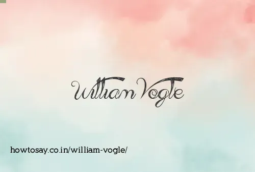 William Vogle