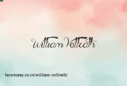 William Vollrath