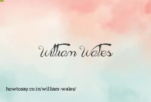 William Wales
