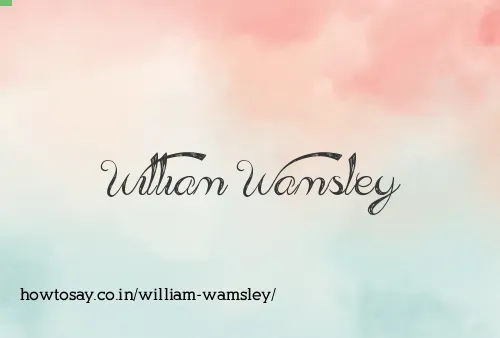 William Wamsley