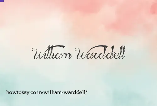 William Warddell