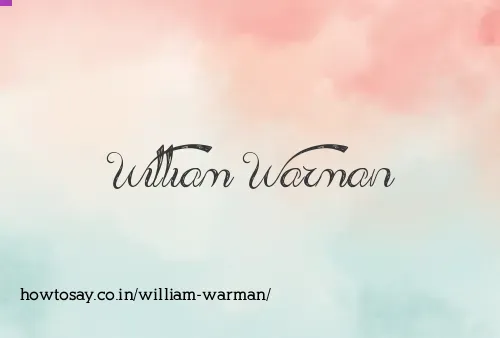 William Warman