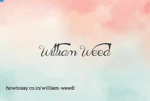 William Weed