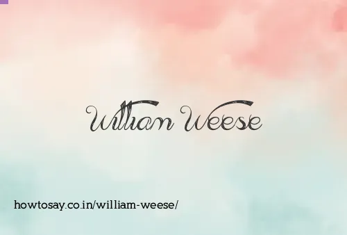 William Weese